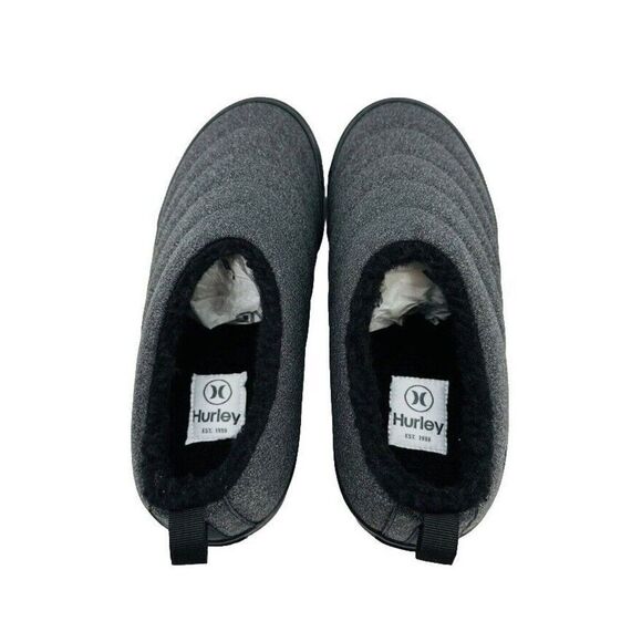 NIB Hurley Men's ARLO PUFF Clog Charcoal Gray Slip On Loafers Casual Shoes Sz 9 - Picture 6 of 7